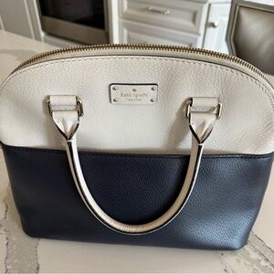 Kate spade navy/white purse